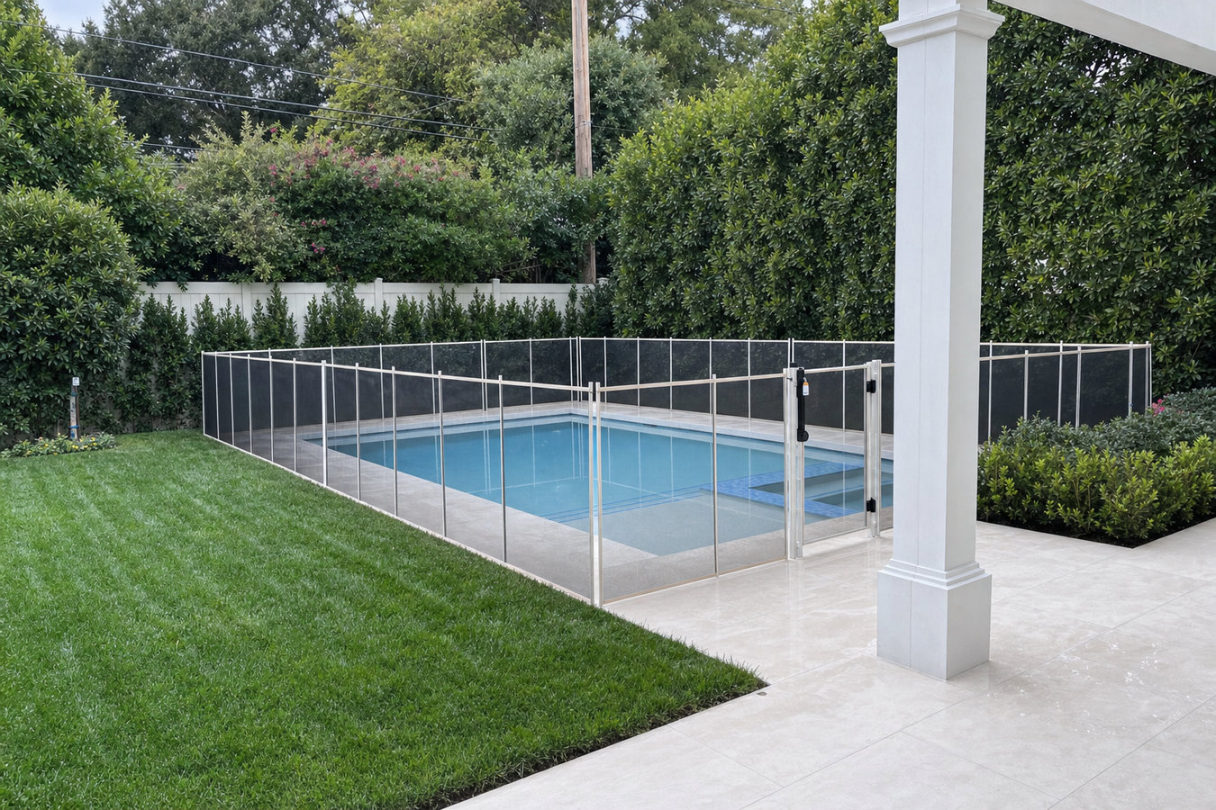 Pool fence installation